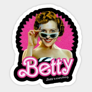 Betty White or Barbie Sticker